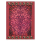 William * Morris Santa Claus Cranberry Rood Tafelkleed (Voorkant)