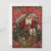 William * Morris Santa Claus Rich Red Feestdagenkaart (Voorkant)