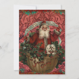 William * Morris Santa Claus Rich Red Feestdagenkaart