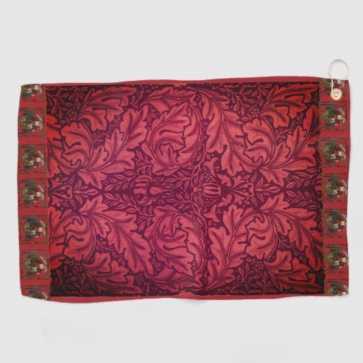 William * Morris Santa Kerstmis Golfhanddoek (Horizontaal)