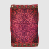 William * Morris Santa Kerstmis Golfhanddoek (Voorkant)