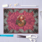 William * Morris Santa Spruce Rich Cherry Tissuepapier (Craft)