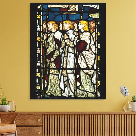 William Morris schilderij, All Saints Canvas Afdruk (Insitu (Woonkamer))