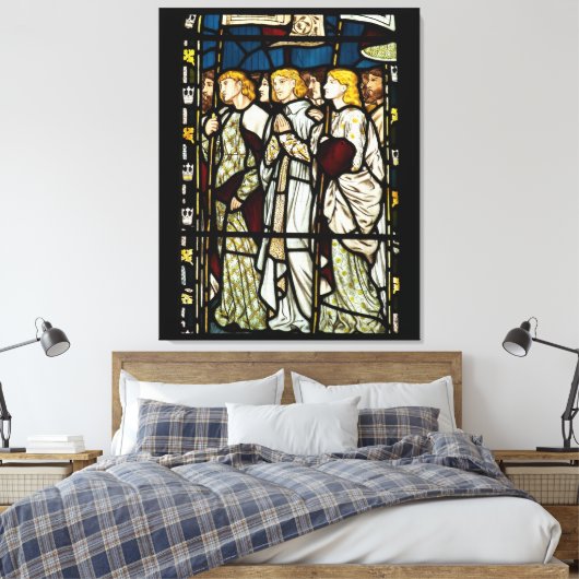William Morris schilderij, All Saints Canvas Afdruk (Insitu (Slaapkamer))