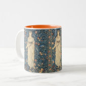  William Morris Schilderij - Flora Tweekleurige Koffiemok (Voorkant links)