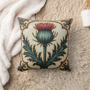 William Morris Schotse distel vintage bloemmotief Kussen