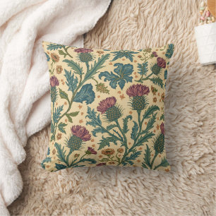 William Morris Schotse distel vintage bloemmotief Kussen
