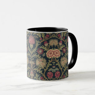 William Morris Schotse distel vintage bloemmotief Mok