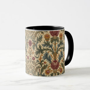 William Morris Schotse distel vintage bloemmotief Mok