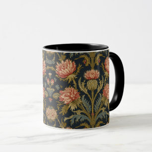William Morris Schotse distel vintage bloemmotief Mok