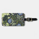 William Morris Seaweed Antiek Flower Bagagelabel (Voorkant horizontaal)