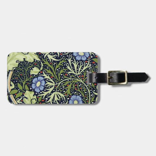 William Morris Seaweed Antiek Flower Bagagelabel (Voorkant horizontaal)