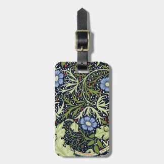 William Morris Seaweed Antiek Flower Bagagelabel