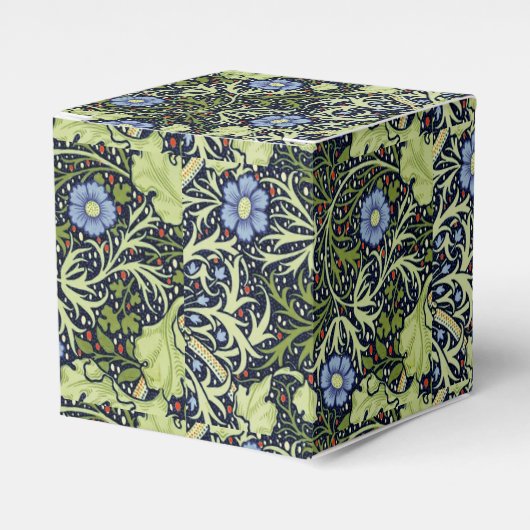 William Morris Seaweed Antiek Flower Bedankdoosjes (Voorkant Zijde)