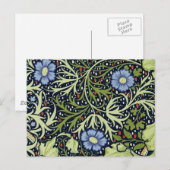 William Morris Seaweed Antiek Flower Briefkaart (Voorkant / Achterkant)