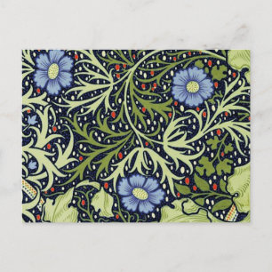 William Morris Seaweed Antiek Flower Briefkaart