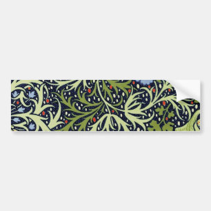 William Morris Seaweed Antiek Flower Bumpersticker