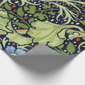 William Morris Seaweed Antiek Flower Cadeaupapier (Hoek)