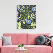 William Morris Seaweed Antiek Flower Canvas Afdruk (Insitu (Woonkamer))
