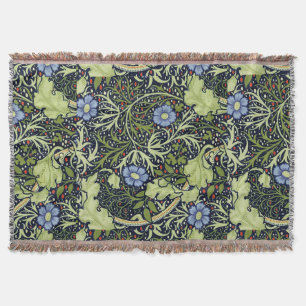 William Morris Seaweed Antiek Flower Deken