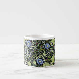 William Morris Seaweed Antiek Flower Espresso Kop