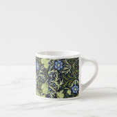 William Morris Seaweed Antiek Flower Espresso Kop (Rechts)