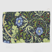 William Morris Seaweed Antiek Flower Golfhanddoek (Horizontaal)