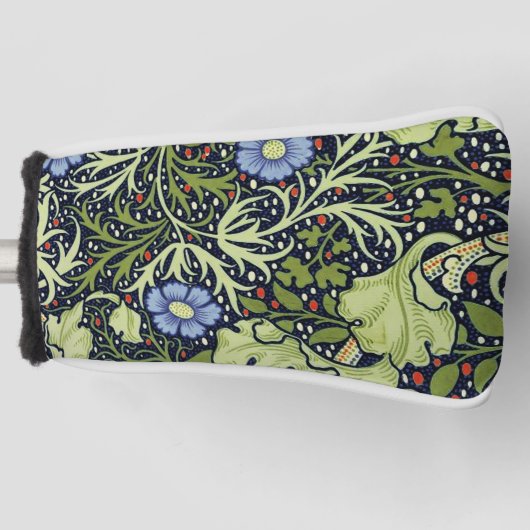 William Morris Seaweed Antiek Flower Golfheadcover (Voorkant)
