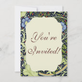 William Morris Seaweed Antiek Flower Kaart (Voorkant)