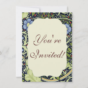 William Morris Seaweed Antiek Flower Kaart