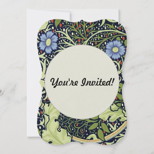 William Morris Seaweed Antiek Flower Kaart (Voorkant)