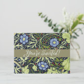 William Morris Seaweed Antiek Flower Kaart (Staand voorkant)