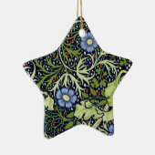 William Morris Seaweed Antiek Flower Keramisch Ornament (Rechts)