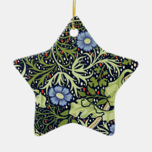 William Morris Seaweed Antiek Flower Keramisch Ornament