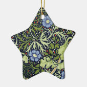 William Morris Seaweed Antiek Flower Keramisch Ornament (Links)