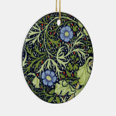 William Morris Seaweed Antiek Flower Keramisch Ornament (Rechts)