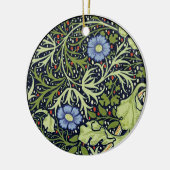 William Morris Seaweed Antiek Flower Keramisch Ornament (Links)