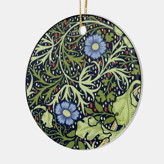 William Morris Seaweed Antiek Flower Keramisch Ornament (Links)