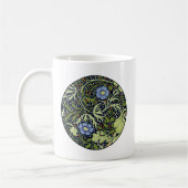 William Morris Seaweed Antiek Flower Koffiemok (Links)
