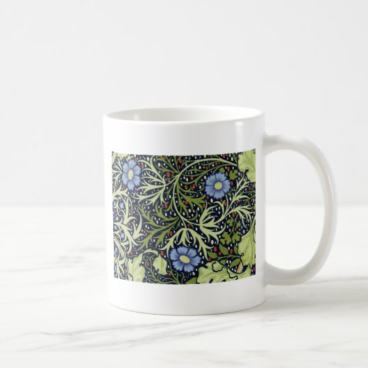 William Morris Seaweed Antiek Flower Koffiemok (Rechts)