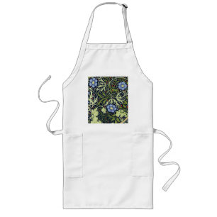 William Morris Seaweed Antiek Flower Lang Schort