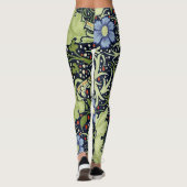 William Morris Seaweed Antiek Flower Leggings (Achterkant)