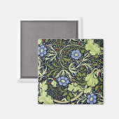 William Morris Seaweed Antiek Flower Magneet (Voorkant / Achterkant)