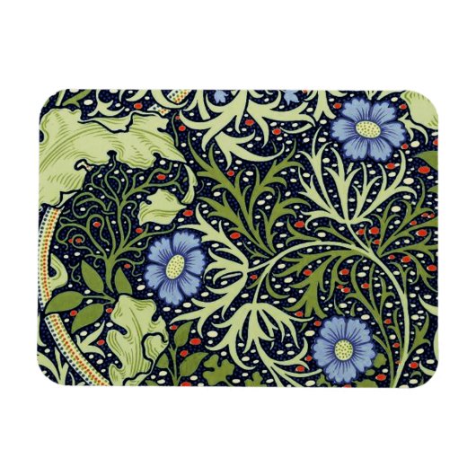 William Morris Seaweed Antiek Flower Magneet (Horizontaal)