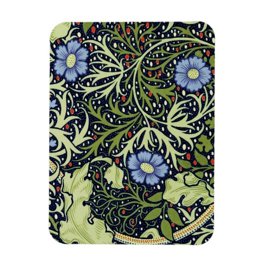 William Morris Seaweed Antiek Flower Magneet (Verticaal)
