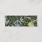 William Morris Seaweed Antiek Flower Mini Visitekaartje (Achterkant)