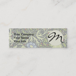 William Morris Seaweed Antiek Flower Mini Visitekaartje