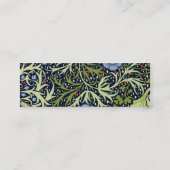 William Morris Seaweed Antiek Flower Mini Visitekaartje (Achterkant)