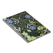 William Morris Seaweed Antiek Flower Notitieboek (Rechterzijde)