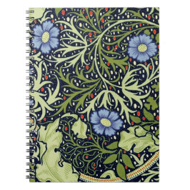 William Morris Seaweed Antiek Flower Notitieboek